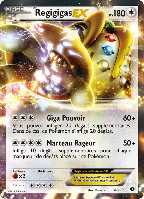 Carte Pokémon Regigigas-EX #82 — Destinées Futures
