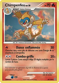 Carte Pokémon Chimpenfeu #56 — Diamant et Perle