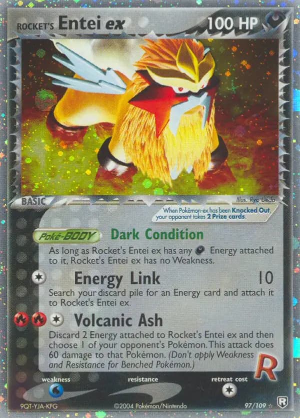 Rocket's Entei ex #97 — EX Team Rocket Returns