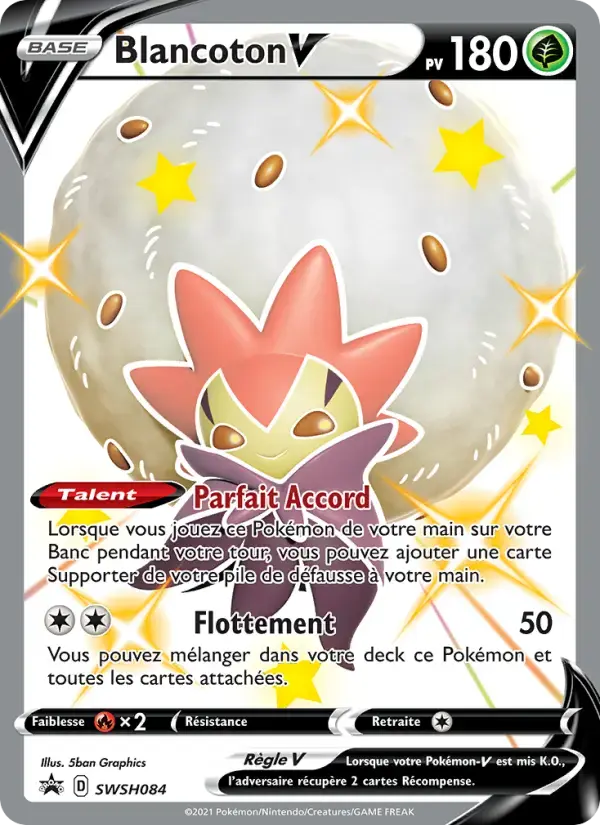 Carte Pokémon Blancoton V #SWSH084 — Promos Épée et Bouclier