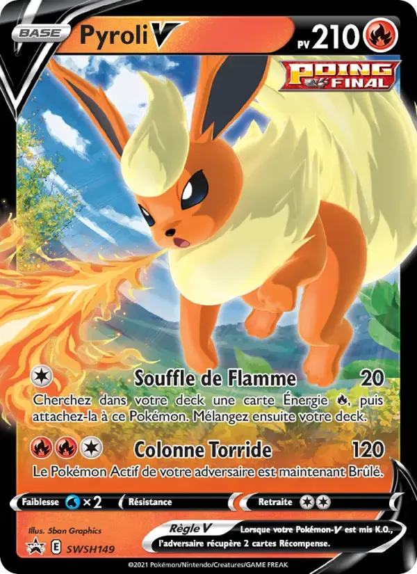 Carte Pokémon Pyroli V #SWSH149 — Promos Épée et Bouclier