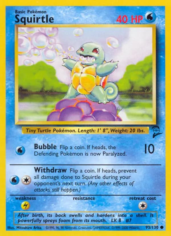 Squirtle #93 — Base Set 2