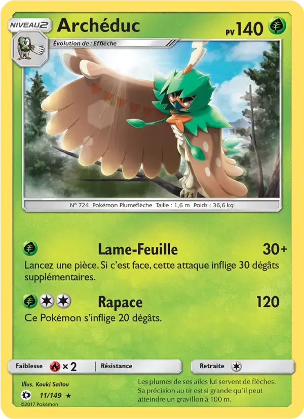 Carte Pokémon Archéduc #11 — Soleil et Lune