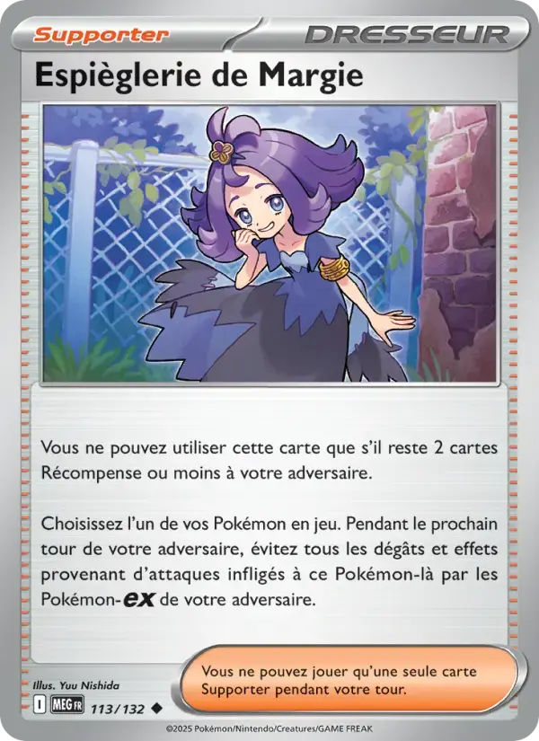 Carte Pokémon Espièglerie de Margie #113 — Méga-Évolution