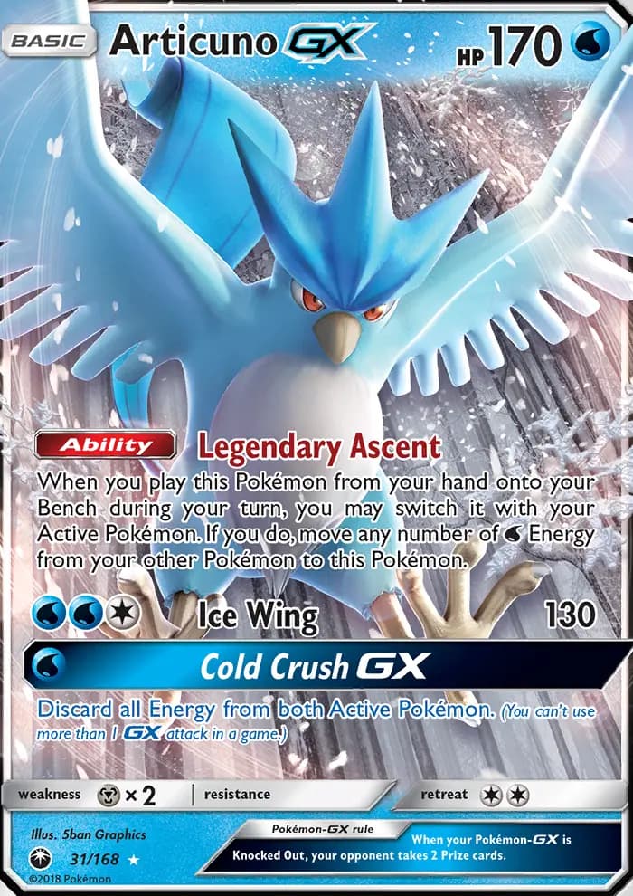 Articuno GX #31 — Celestial Storm