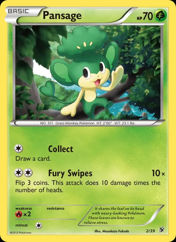 Pansage #2 — Kalos Starter Set