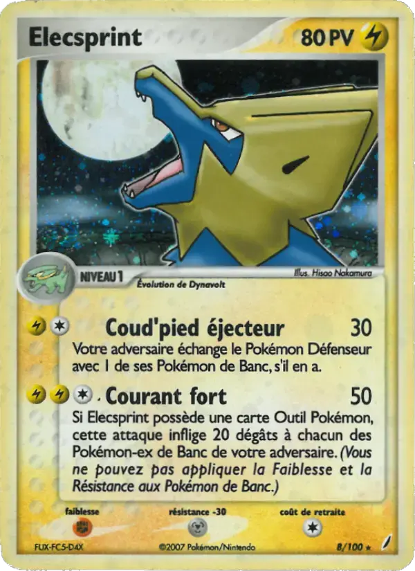 Carte Pokémon Elecsprint #8 — Gardiens de Cristal