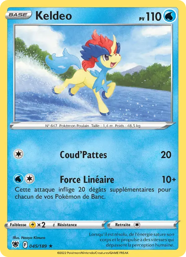 Carte Pokémon Keldeo #045 — Astres Radieux