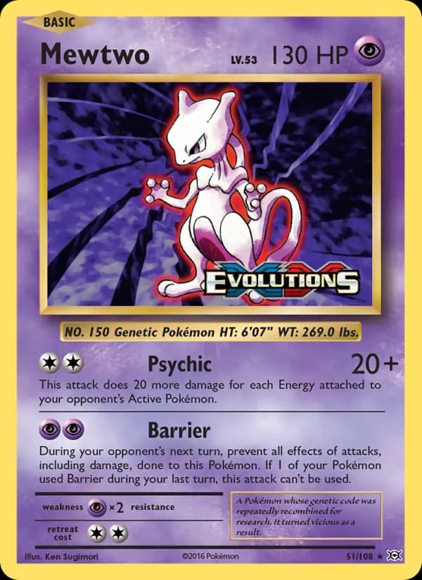Mewtwo #51 — Evolutions