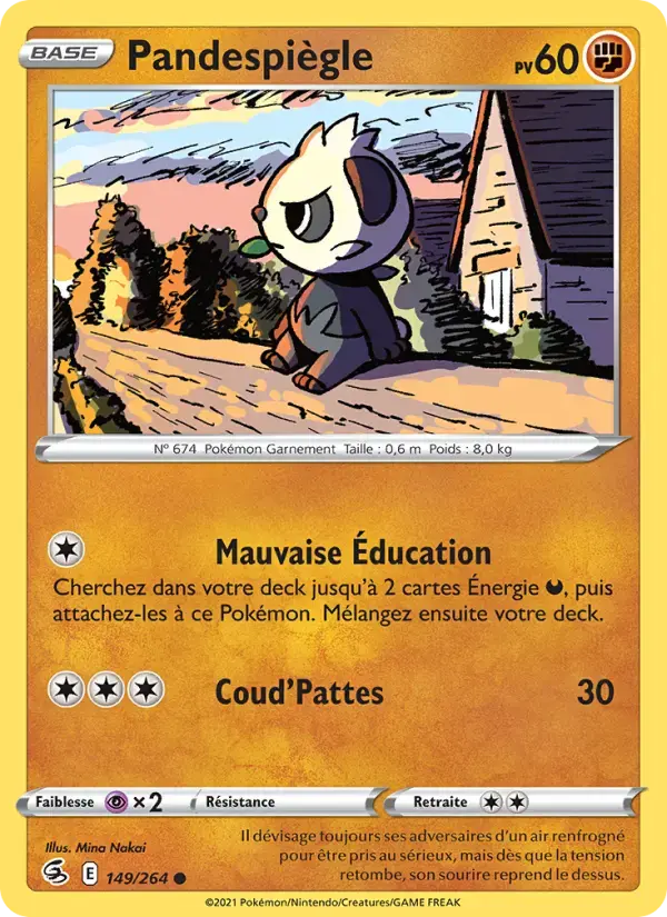 Carte Pokémon Pandespiègle #149 — Poing de Fusion