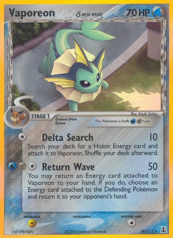 Vaporeon δ #18 — Delta Species