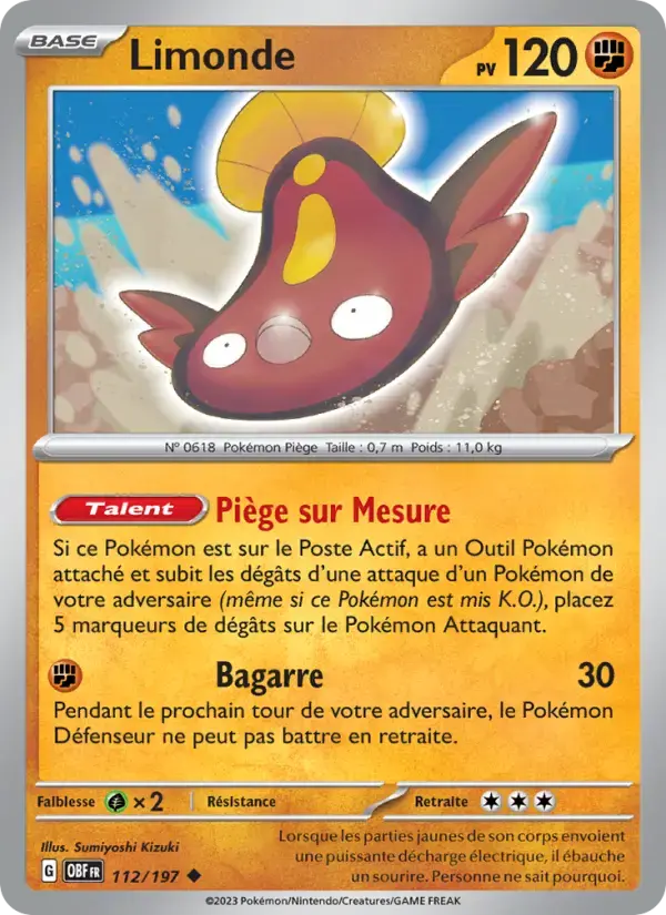 Carte Pokémon Limonde #112 — Flammes Obsidiennes
