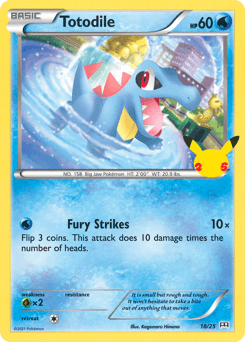 Totodile #18 — 2021 McDonald's Collection