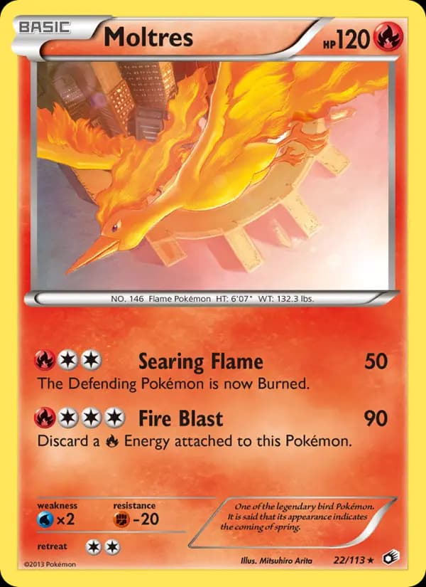 Moltres #22 — Legendary Treasures
