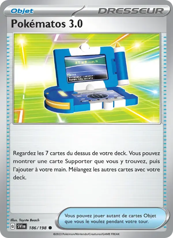 Carte Pokémon Pokématos 3.0 #186 — Écarlate et Violet