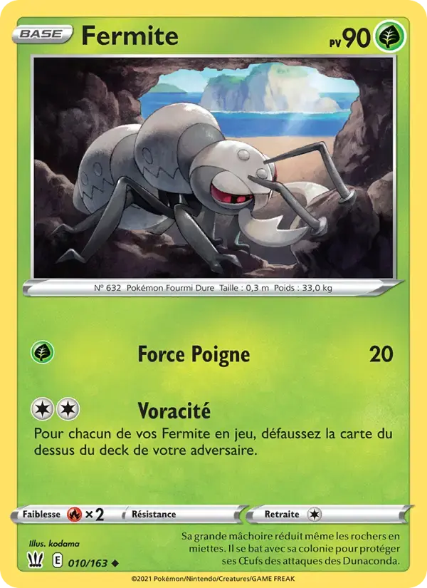 Carte Pokémon Fermite #10 — Styles de Combat