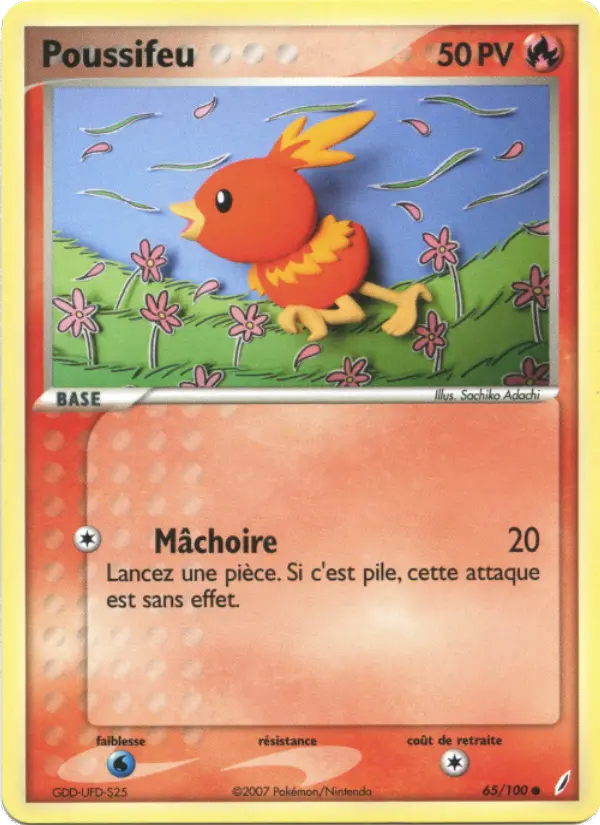 Carte Pokémon Poussifeu #65 — Gardiens de Cristal
