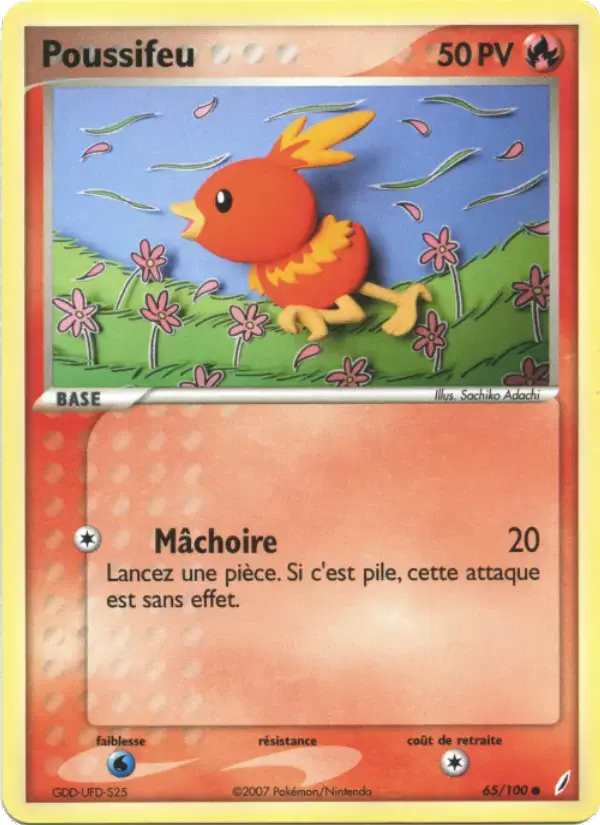 Carte Pokémon Poussifeu #65 — Gardiens de Cristal
