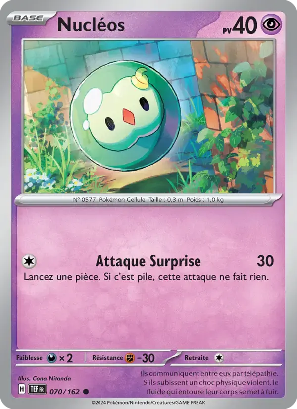 Carte Pokémon Nucléos #070 — Forces Temporelles
