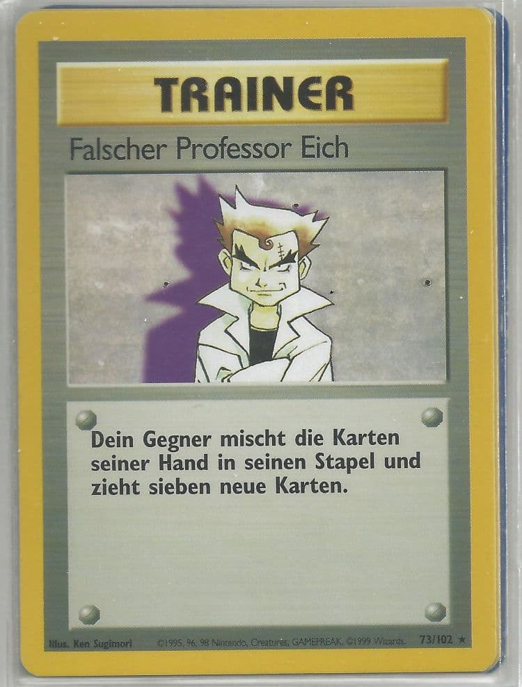 Carte Pokémon Faux Professeur Chen #73 — Set de Base