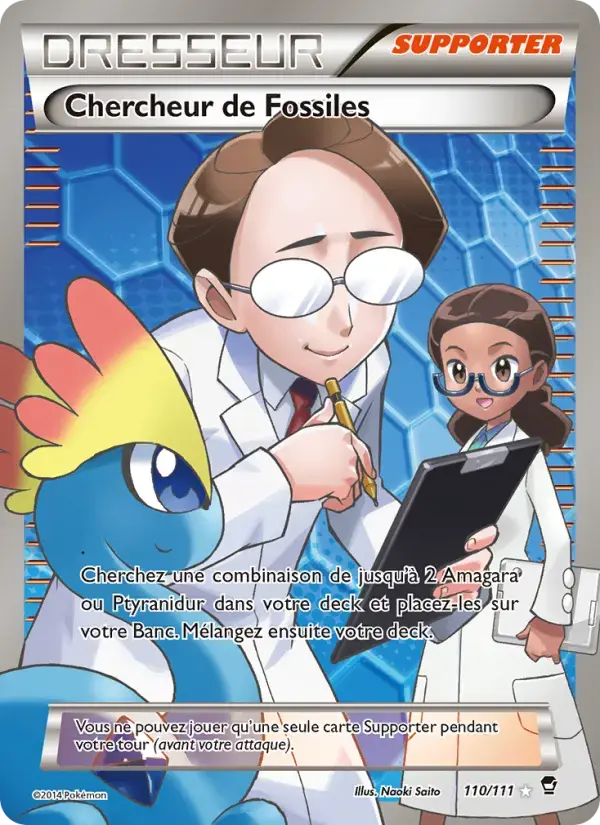 Carte Pokémon Chercheur de Fossiles #110 — Poings Furieux