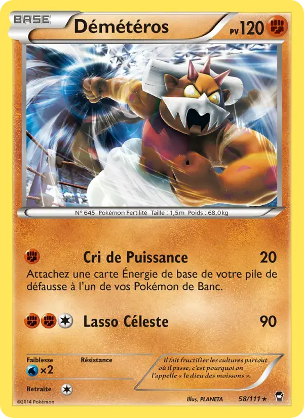 Carte Pokémon Démétéros #58 — Poings Furieux