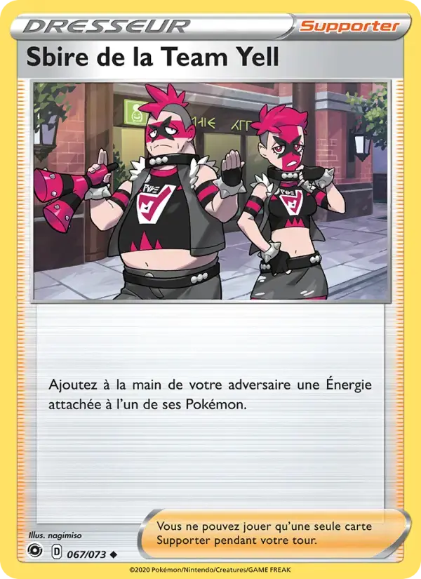 Carte Pokémon Sbire de la Team Yell #67 — La Voie du Maître