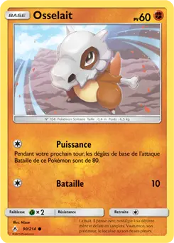 Carte Pokémon Osselait #90 — Alliance Infaillible
