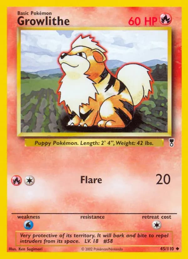 Growlithe #45 — Legendary Collection