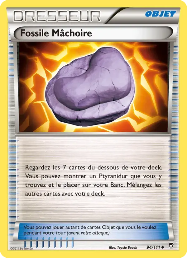 Carte Pokémon Fossile Mâchoire #94 — Poings Furieux