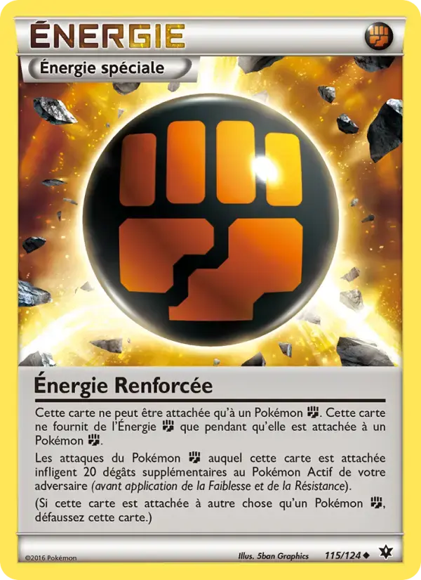 Carte Pokémon Énergie Renforcée #115 — Impact des Destins