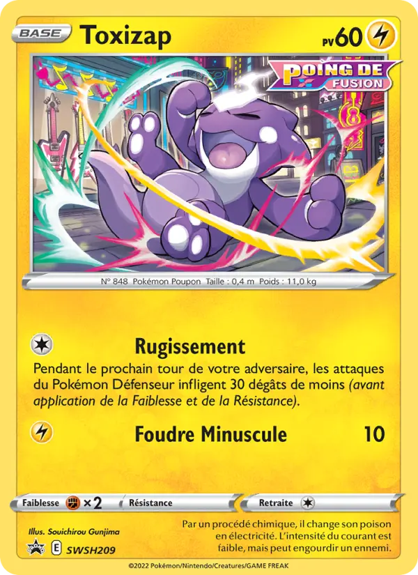 Carte Pokémon Toxizap #SWSH209 — Promos Épée et Bouclier