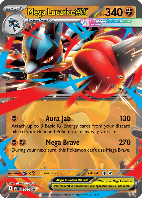 Mega Lucario ex #012 — Mega Evolution Promos