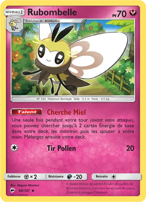 Carte Pokémon Rubombelle #96 — Ombres Ardentes