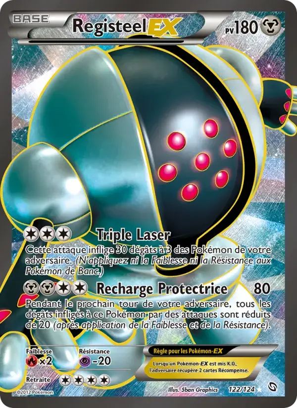 Carte Pokémon Registeel-EX #122 — Dragons Exaltés