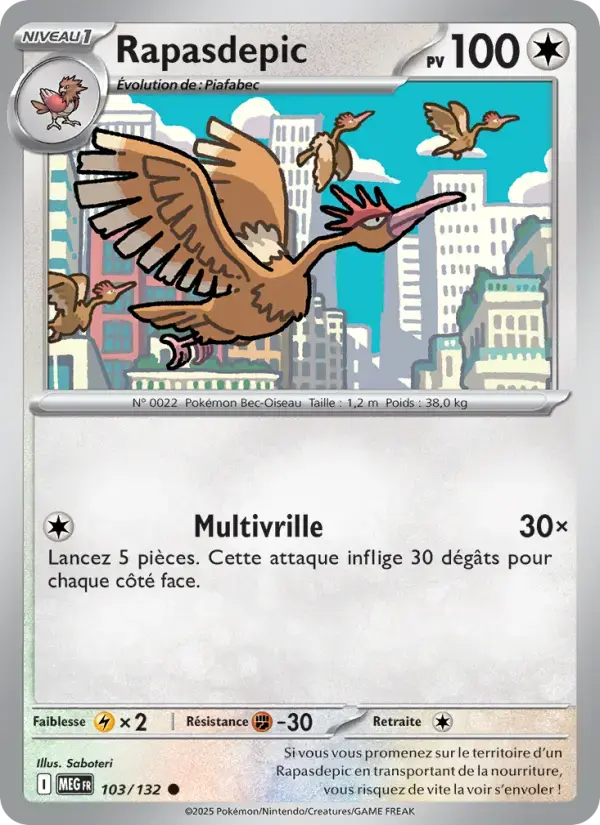 Carte Pokémon Rapasdepic #103 — Méga-Évolution