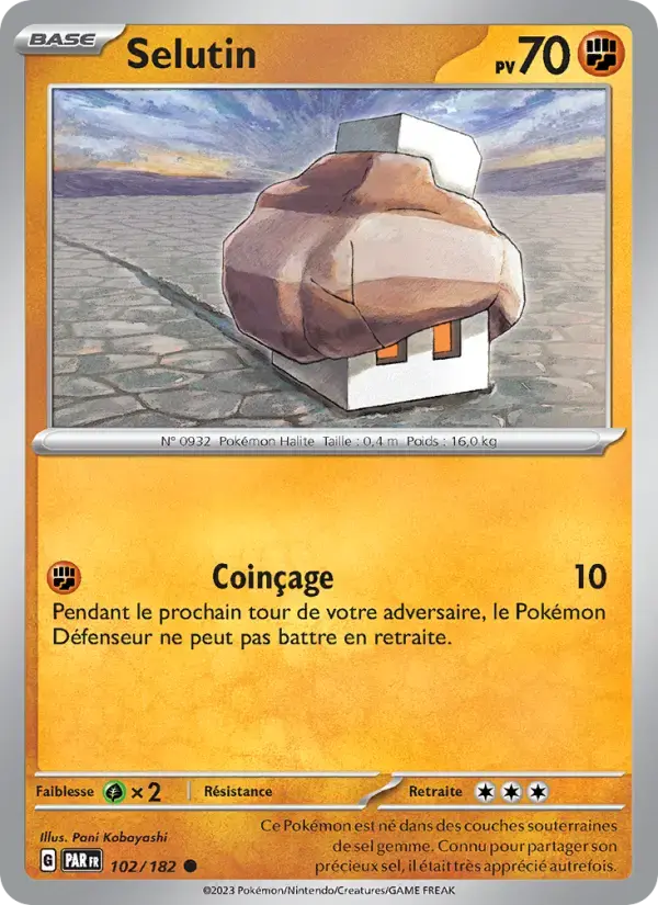 Carte Pokémon Selutin #102 — Faille Paradoxe