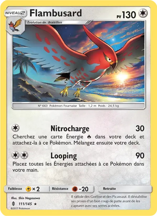 Carte Pokémon Flambusard #111 — Gardiens Ascendants