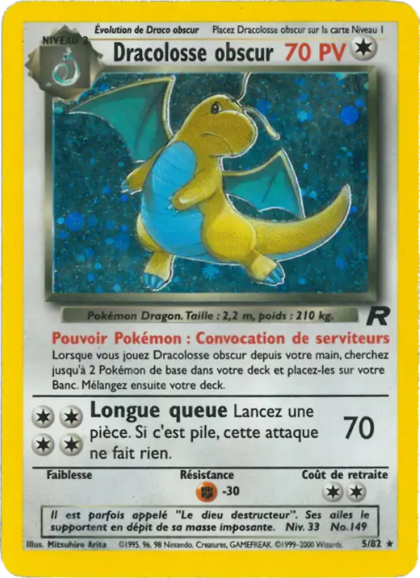Carte Pokémon Dracolosse obscur #5 — Team Rocket