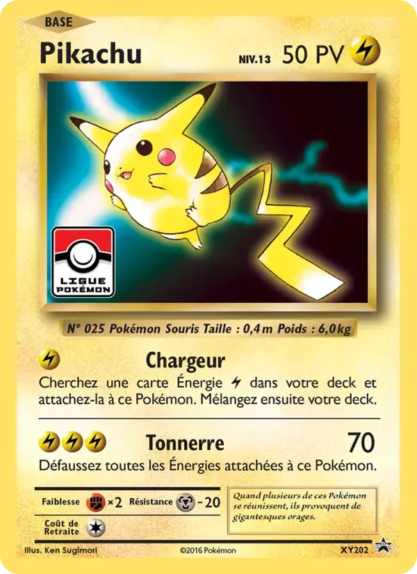 Carte Pokémon Pikachu #XY202 — Promos X&Y