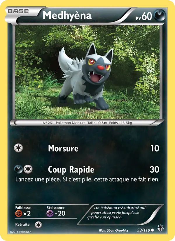 Carte Pokémon Medhyèna #53 — Vigueur Spectrale