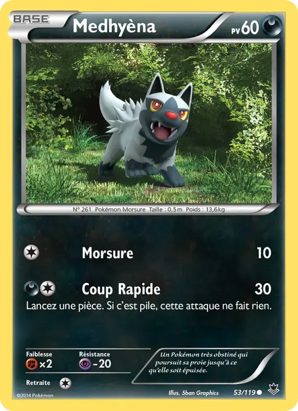 Carte Pokémon Medhyèna #53 — Vigueur Spectrale