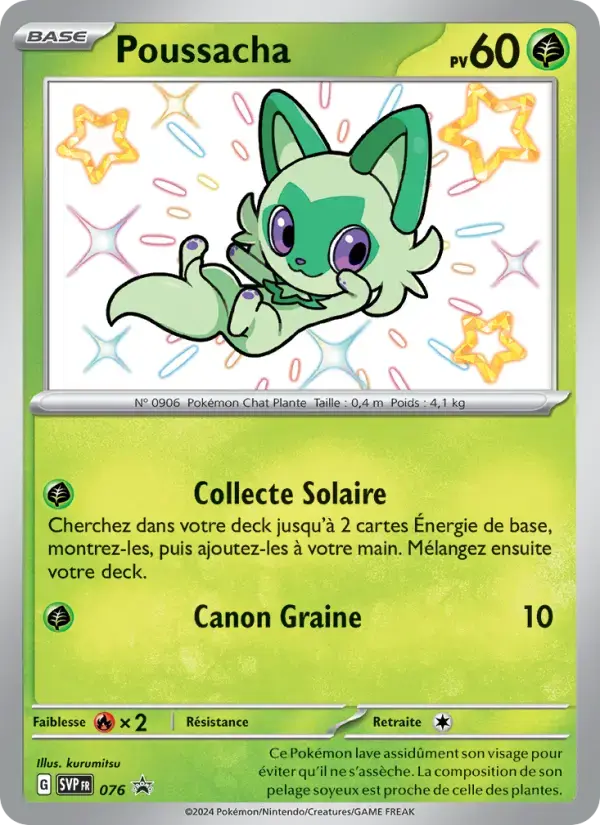 Carte Pokémon Poussacha #076 — Promos Écarlate et Violet