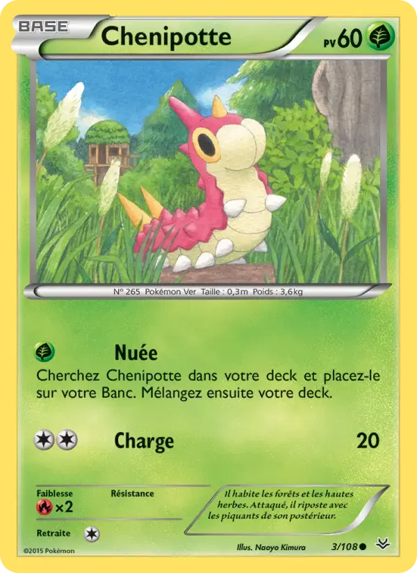 Carte Pokémon Chenipotte #3 — Ciel Rugissant