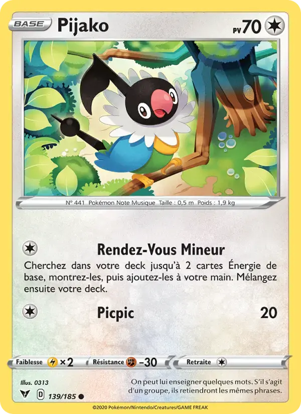 Carte Pokémon Pijako #139 — Voltage Éclatant