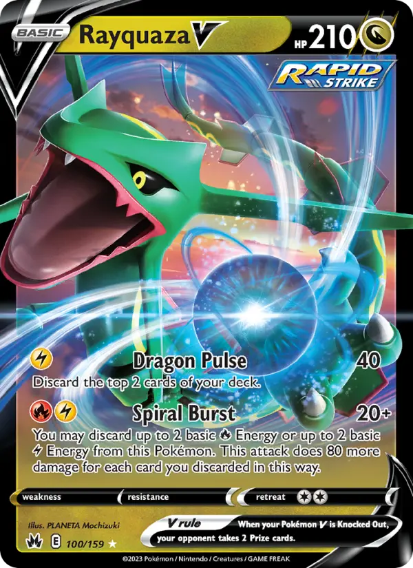 Carte Pokémon Rayquaza V #100 — Zénith Suprême