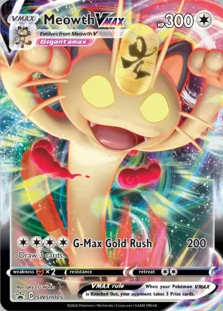 Carte Pokémon Miaouss-VMAX #SWSH005 — Jumbo