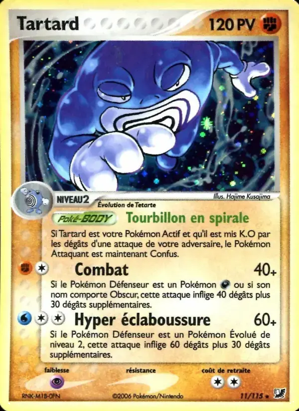 Carte Pokémon Tartard #11 — Forces Cachées