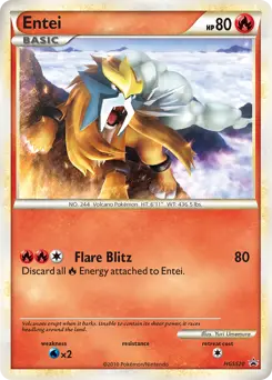 Carte Pokémon Entei #HGSS20 — Promos HeartGold SoulSilver