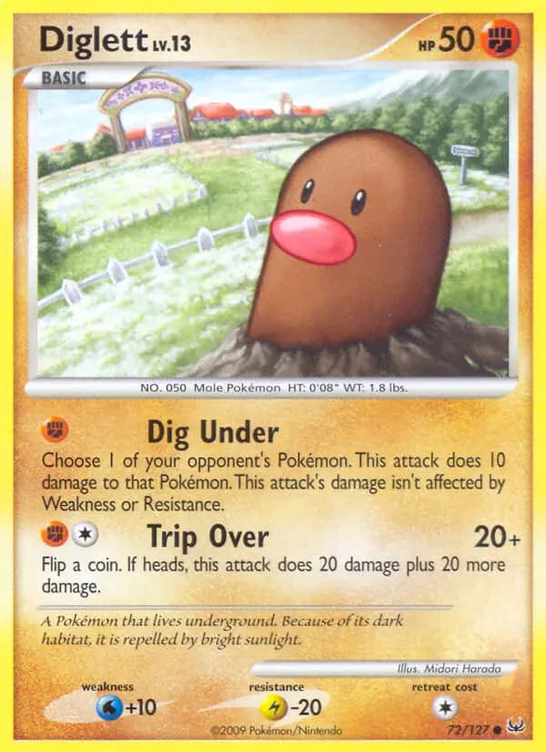 Diglett #72 — Platinum